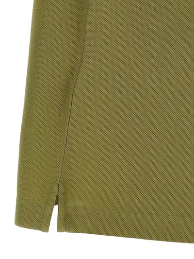 Burberry Organic Cotton Blend Polo Shirt In Green
