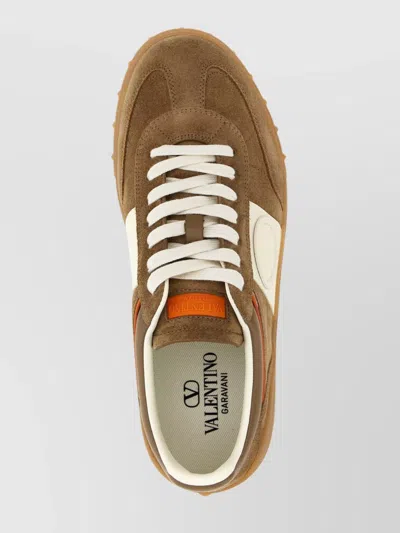 Valentino Upvillage Low-top Sneakers In Brown