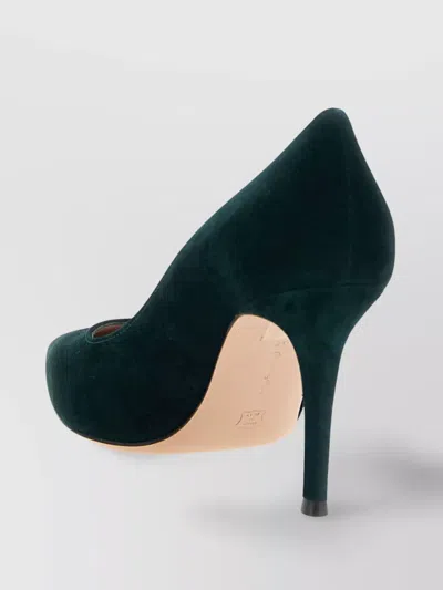 Gianvito Rossi Pointed Toe Suede Stiletto Heel Pumps