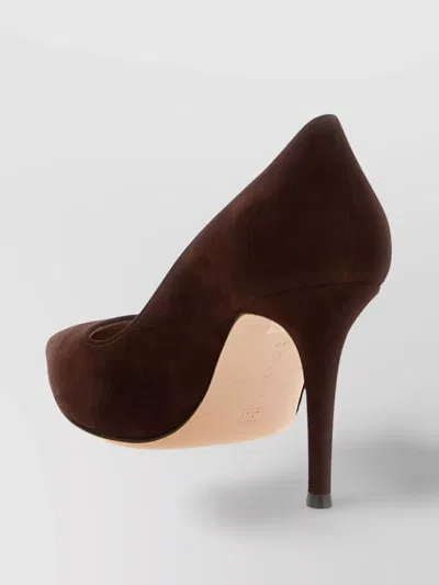 Gianvito Rossi Pointed Toe Suede Stiletto Heel Pumps