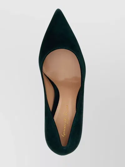 Gianvito Rossi Pointed Toe Suede Stiletto Heel Pumps