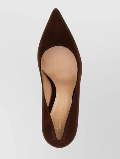 Gianvito Rossi Pointed Toe Suede Stiletto Heel Pumps