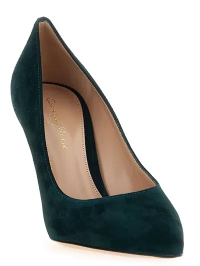 Gianvito Rossi Pointed Toe Suede Stiletto Heel Pumps