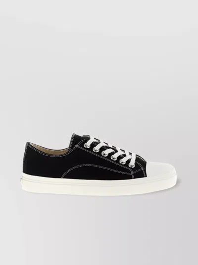 Moschino Sneakers In Canvas Edge In Black