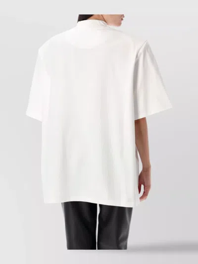 Attico Light Jersey Tank Top In White