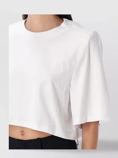 Isabel Marant Cropped T-shirt Short Sleeves In White