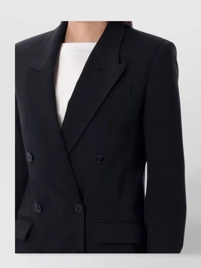 Isabel Marant Peak Lapel Double-breasted Blazer With Rear Vent