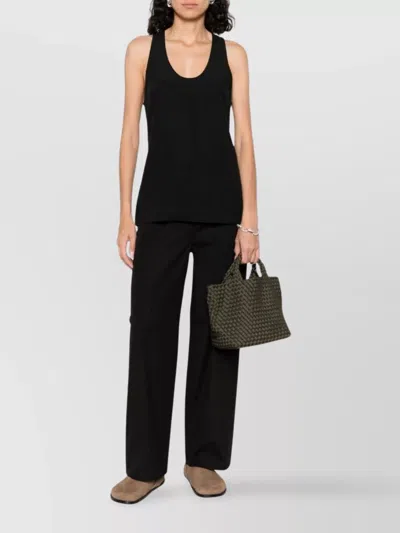 Totême Cotton Trousers With Belt Loops And Pockets