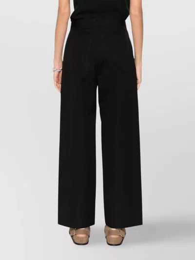 Totême Cotton Trousers With Belt Loops And Pockets