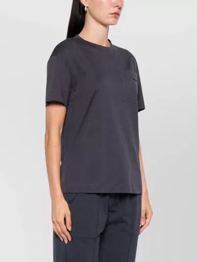 Brunello Cucinelli Crew Neck Cotton T-shirt With Patch Pocket