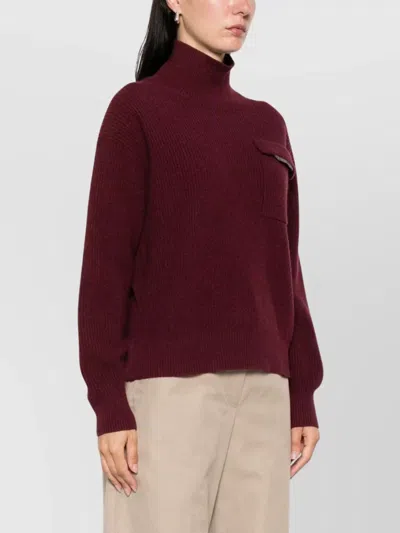 Brunello Cucinelli Cashmere Turtleneck Sweater Chest Pocket