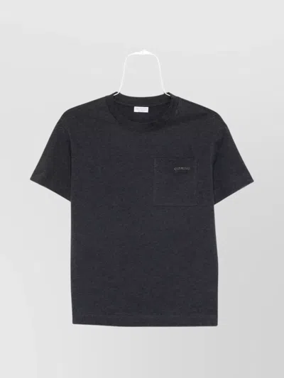Brunello Cucinelli Cotton Crew Neck T-shirt With Patch Pocket