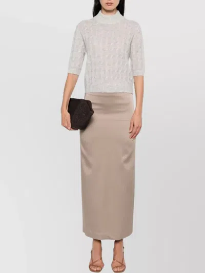 Brunello Cucinelli Long Skirt With Back And Side Slits