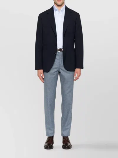 Brunello Cucinelli Cotton Shirt With Button-down Collar And Curved Hem In White