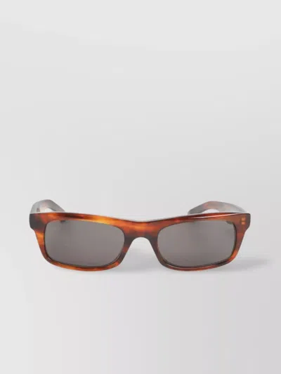 Balenciaga Soho Square Frame Tinted Sunglasses In Brown