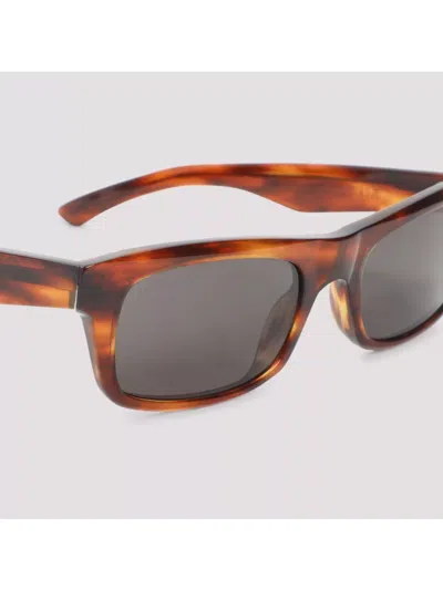 Balenciaga Soho Square Frame Tinted Sunglasses In Brown