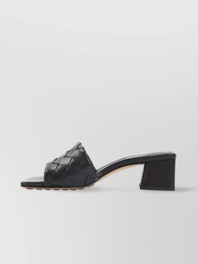 Bottega Veneta Kitten Heel Mule Sandal With Woven Detail