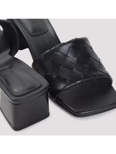 Bottega Veneta Kitten Heel Mule Sandal With Woven Detail