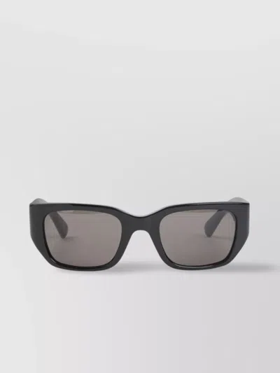 Bottega Veneta Rectangular Sunglasses Gold Accents