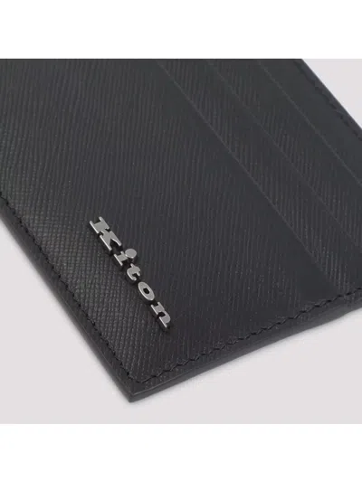 Kiton Logo-plaque Calf Leather Cardholder