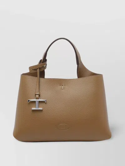 Tod's Micro Handbag With Textured Finish And Adjustable Strap