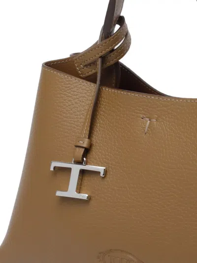 Tod's Micro Handbag With Textured Finish And Adjustable Strap