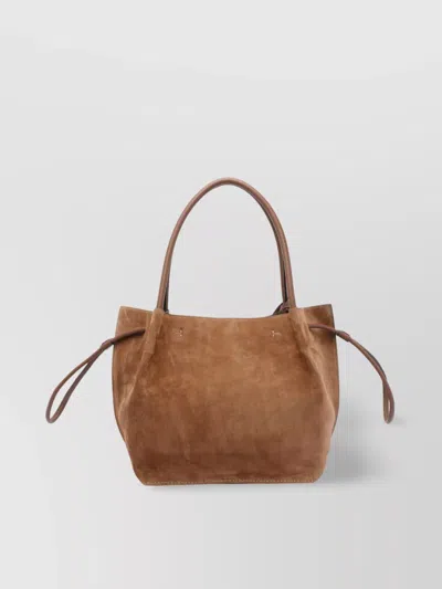 Tod's Leather Bucket Bag With Side Tie Accents