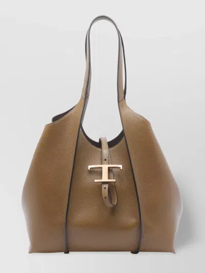 Tod's Structured Dual Handle Shoulder Bag