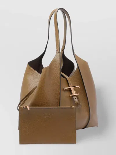 Tod's Structured Dual Handle Shoulder Bag