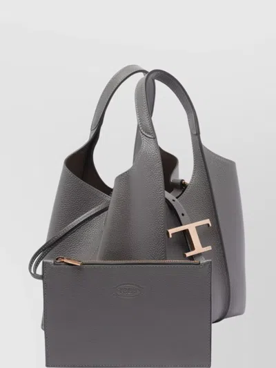 Tod's Mini Structured Tote Bag With Top Handle