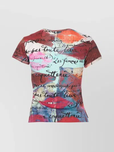 Vivienne Westwood Graphic Print Micro Lollo T-shirt In Multi