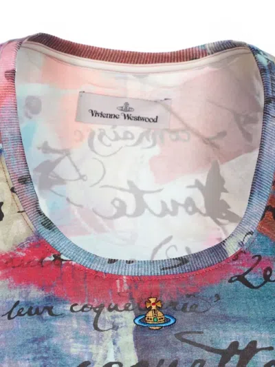 Vivienne Westwood Graphic Print Micro Lollo T-shirt In Multi
