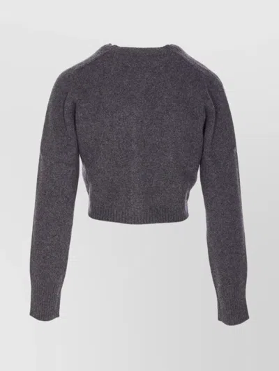 Loulou Studio Loulou Charcoal Cashmere Zephir Cardigan In Gray