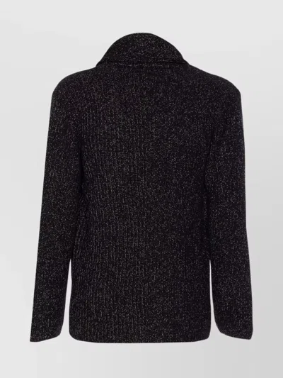 Brunello Cucinelli Double-breasted Cashmere And Silk Blend Cardigan In Black