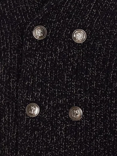 Brunello Cucinelli Double-breasted Cashmere And Silk Blend Cardigan In Black