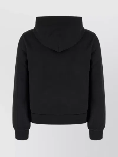 Moncler Logo Hoodie In Black