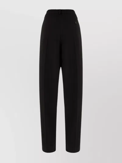 Givenchy High Waist Trousers With Tailored Silhouette And Relaxed Fit In Blue