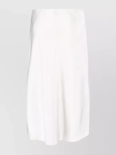 Calvin Klein Lace Detail Skirt Side Slit In White