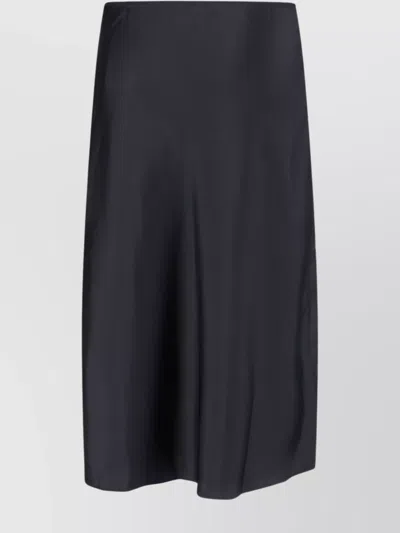 Calvin Klein Lace Detail Midi Length With Side Slit In Black