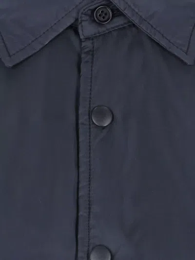 Aspesi Button-up Minimalist Jacket With Classic Collar In Black