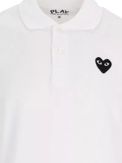 Comme Des Garçons Play Heart Logo Polo Shirt
