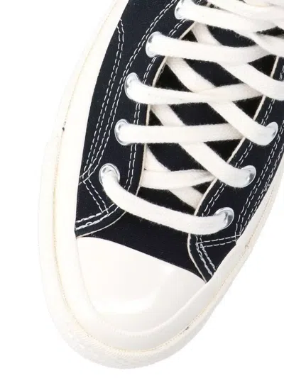 Comme Des Garçons Play Heart Stitched Canvas Low Top Sneakers
