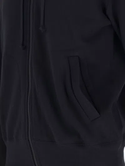 Comme Des Garçons Play Hooded Sweatshirt With Drawstring And Pockets In Black