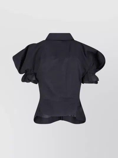 Vivienne Westwood Relaxed Fit Top Puff Sleeves In Black