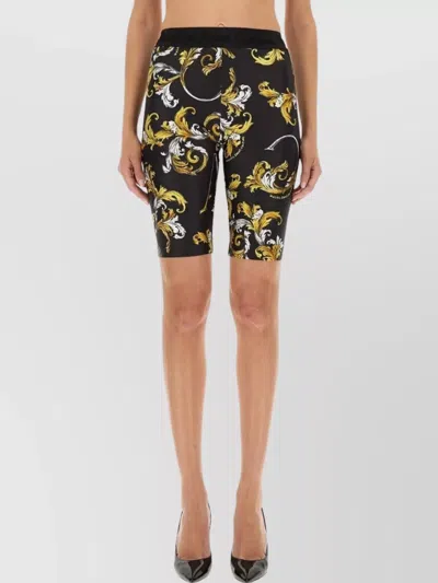 Versace Jeans Couture Short Leggings In Black