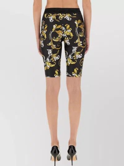 Versace Jeans Couture Short Leggings In Black