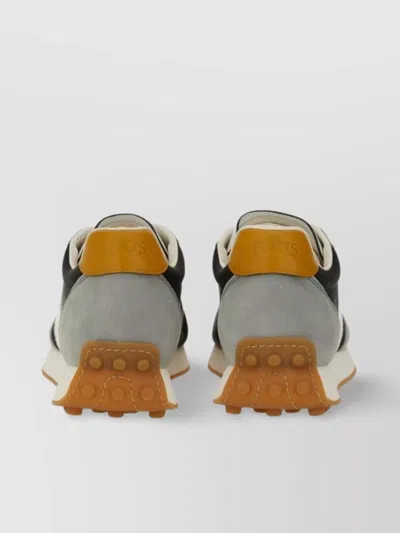 Tod's Sneakers With Contrast Panels And Round Toe