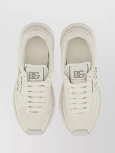 Dolce & Gabbana High-top Sneakers Collar Padded In Neutral