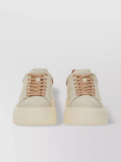 Hogan Chunky Sole Sneakers With Contrast Heel Tab
