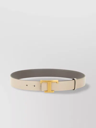 Tod's Belt Adjustable Length Gold-tone Buckle